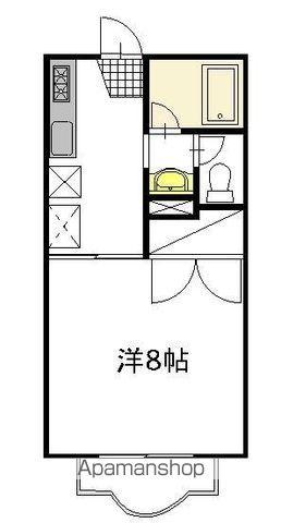 サイワイハイツ B棟(1K/2階)の間取り写真