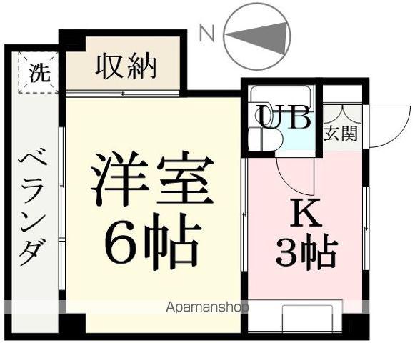 コーポホリタ(1K/2階)の間取り写真