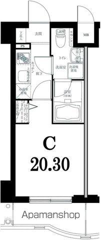 グリフィン横浜・ベイグランデ壱番館 6階階 間取り