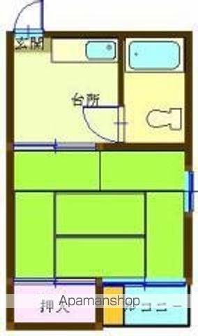 コーポさわ(1K/1階)の間取り写真