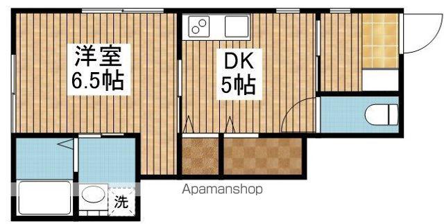 メアリーローズ(1K/1階)の間取り写真