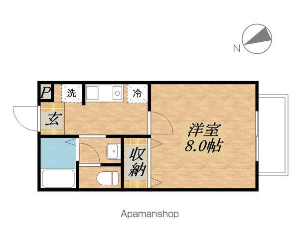 メゾンコンフォール(1K/2階)の間取り写真