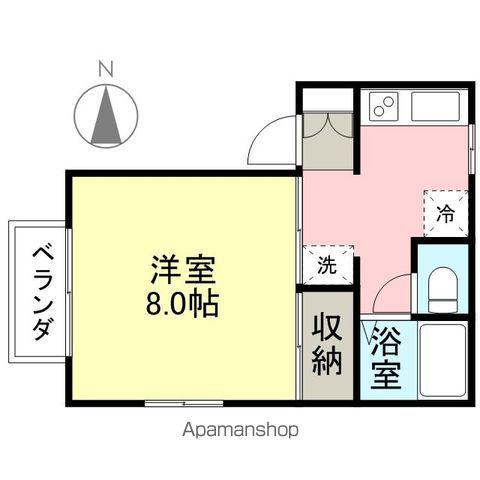 メゾンウェーブ(1K/1階)の間取り写真
