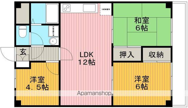 アビタシオン21(3LDK/2階)の間取り写真