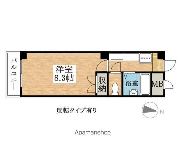 アベニュー諏訪(1K/2階)の間取り写真