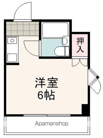 モッキンバード(ワンルーム/3階)の間取り写真