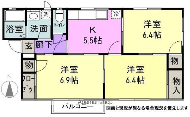 フレグランスセブン(3K/1階)の間取り写真