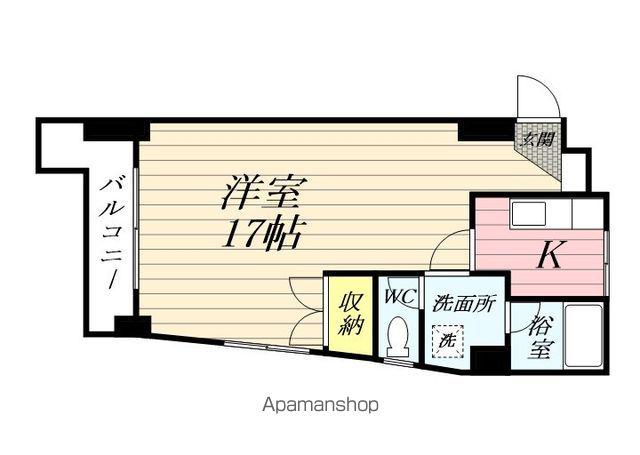 サンシャインビル(1K/2階)の間取り写真