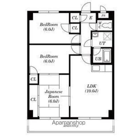 グランドール苗場(3LDK/1階)の間取り写真