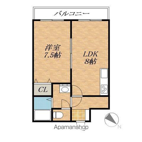 ファンタジア2002(1LDK/3階)の間取り写真