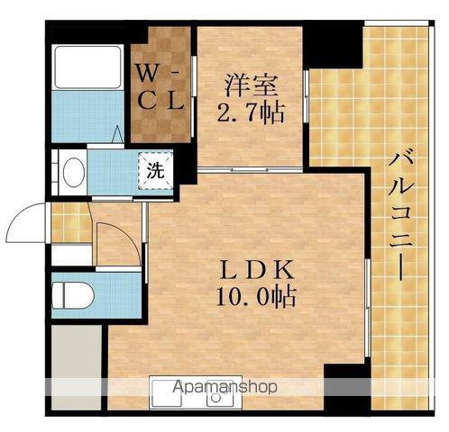 アドバンス江坂ラシュレ(1LDK/5階)の間取り写真