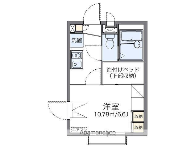 レオパレスコーラル子安(1K/2階)の間取り写真
