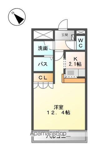 プランドール ソフィア(1K/2階)の間取り写真
