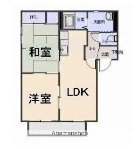 ビューパレスⅡC(2LDK/1階)の間取り写真