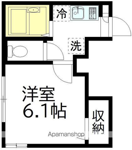 クレアシオン永福(1K/1階)の間取り写真