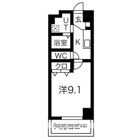 リベロ カスガイ ステイション(1K/6階)の間取り写真