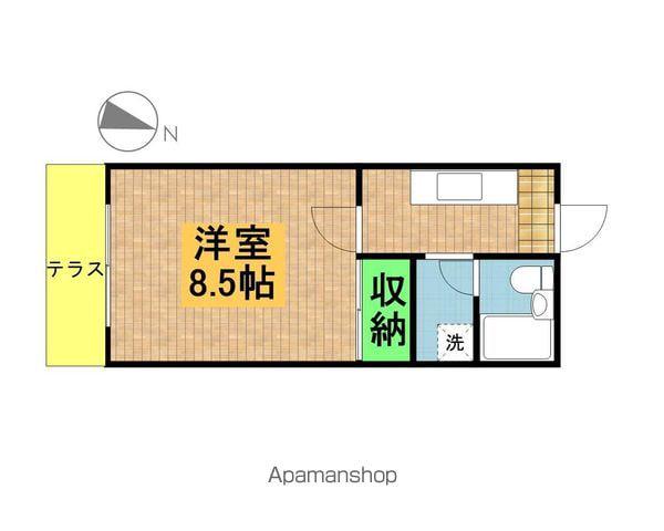 ジュネス亜梨(1K/1階)の間取り写真