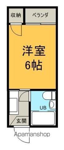 ミワハイツ(1K/2階)の間取り写真