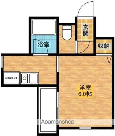 グランシャトー(1K/1階)の間取り写真