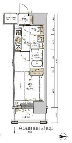 MAINGRANDIA ASAKUSA(1K/9階)の間取り写真