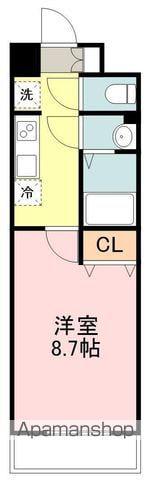 アーバンフラッツ長町(1K/6階)の間取り写真