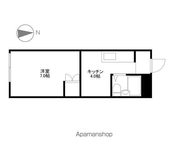 ちとせハイツ(1K/1階)の間取り写真
