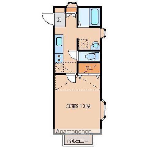 グラン586(1K/2階)の間取り写真