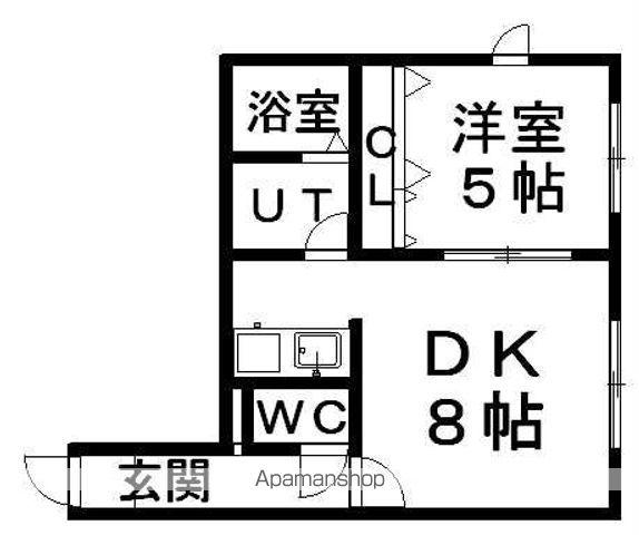 ステージノア北円山(1LDK/1階)の間取り写真