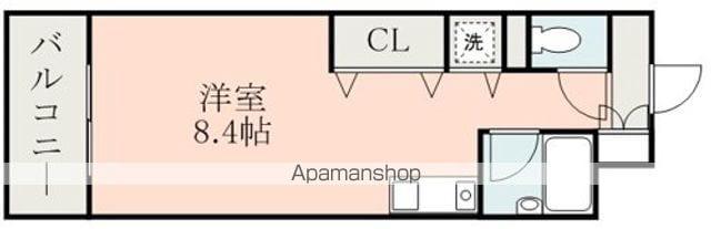 MRRくまもとRESIDENCE(ワンルーム/10階)の間取り写真