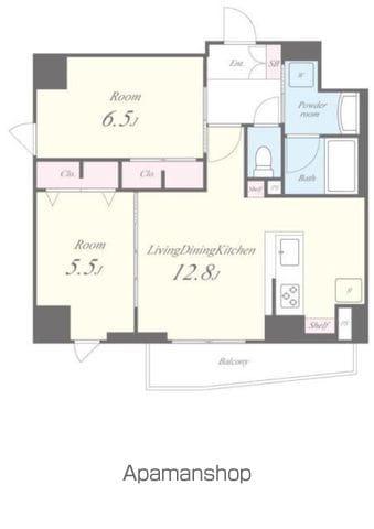 サントゥール駒込(2LDK/7階)の間取り写真