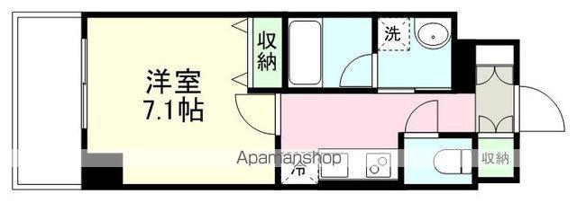 NF青葉(1K/8階)の間取り写真