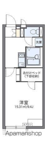 レオネクストコスモⅡ(1K/1階)の間取り写真