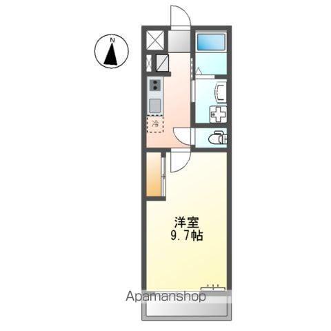 ヴェルジュ ウマ(1K/1階)の間取り写真