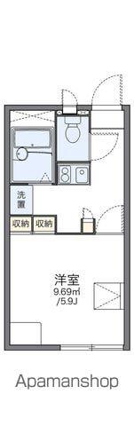 レオパレスはや(1K/2階)の間取り写真