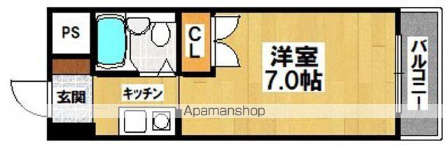 泉ヶ丘・アイビースクエア(1K/2階)の間取り写真