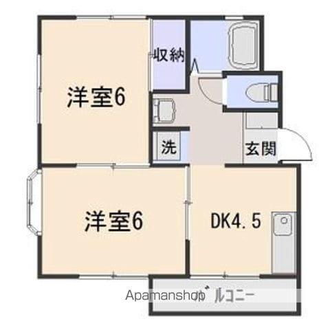 ムーンパレス(2K/3階)の間取り写真