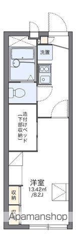 レオパレスFUN(1K/1階)の間取り写真