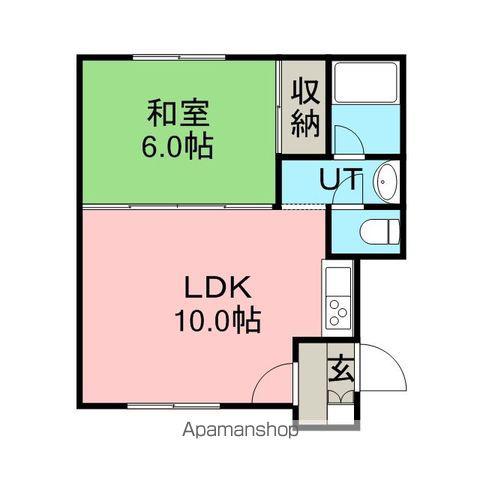 コーポ佐藤(1LDK/1階)の間取り写真
