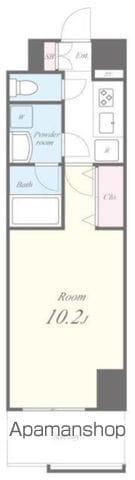 グランシャリオ(1K/2階)の間取り写真