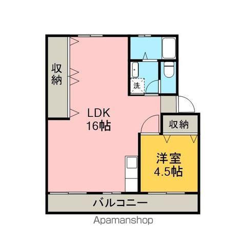 マンションはる(1LDK/3階)の間取り写真