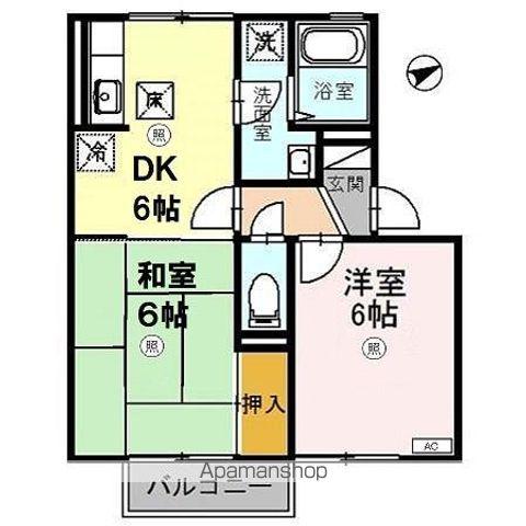 アーニマ・カーサ(2DK/1階)の間取り写真