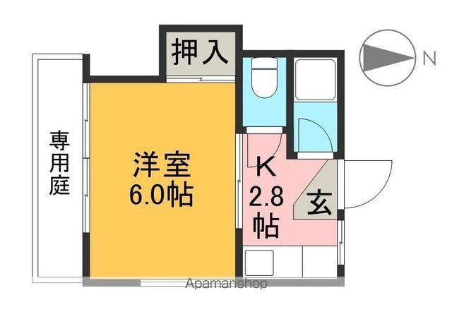 K-VILLAGE東雲(1K/1階)の間取り写真