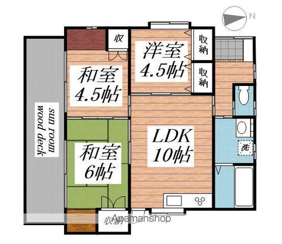 鹿島臨海鉄道 鹿島灘駅 徒歩28分 1階建 築25年(3LDK)の間取り写真
