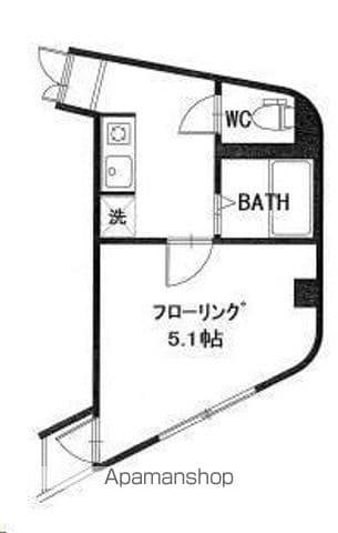 八乙女深松マンション(1K/2階)の間取り写真
