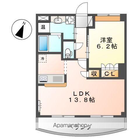 サンヒルズ(1LDK/3階)の間取り写真