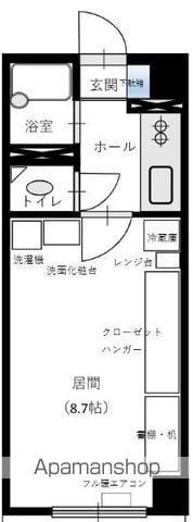 アクロビュー北大前(1K/5階)の間取り写真