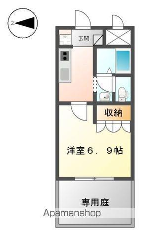 近江鉄道本線 高宮駅(滋賀) 徒歩15分 2階建 築20年(1K/1階)の間取り写真