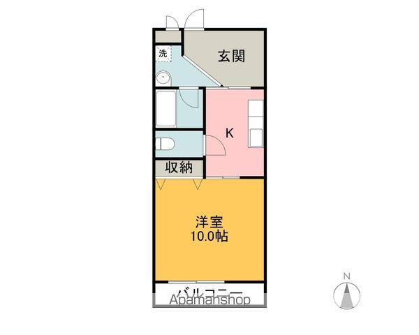 E・SWORD154(1K/3階)の間取り写真