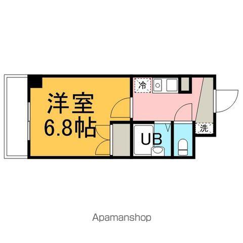 メゾンナツウメ(1K/3階)の間取り写真