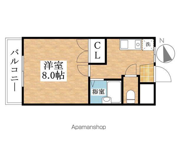 SLOW HEIGHTS(1K/1階)の間取り写真